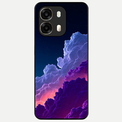  Dreamy Cloud Skies Glass Case For Oppo A6  back cover – full design glossy printed glass finish