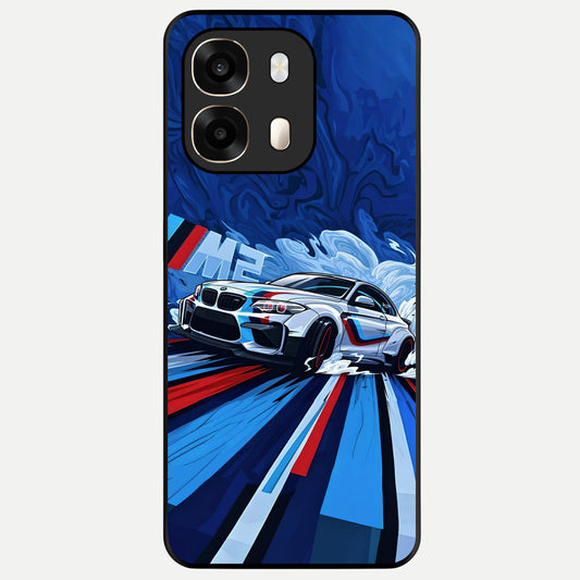  Drift Power Rush Glass Case For Oppo A6  back cover – full design glossy printed glass finish
