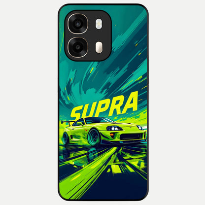 Electric Supra Thunder Glass Case For Oppo A6  back cover – full design glossy printed glass finish