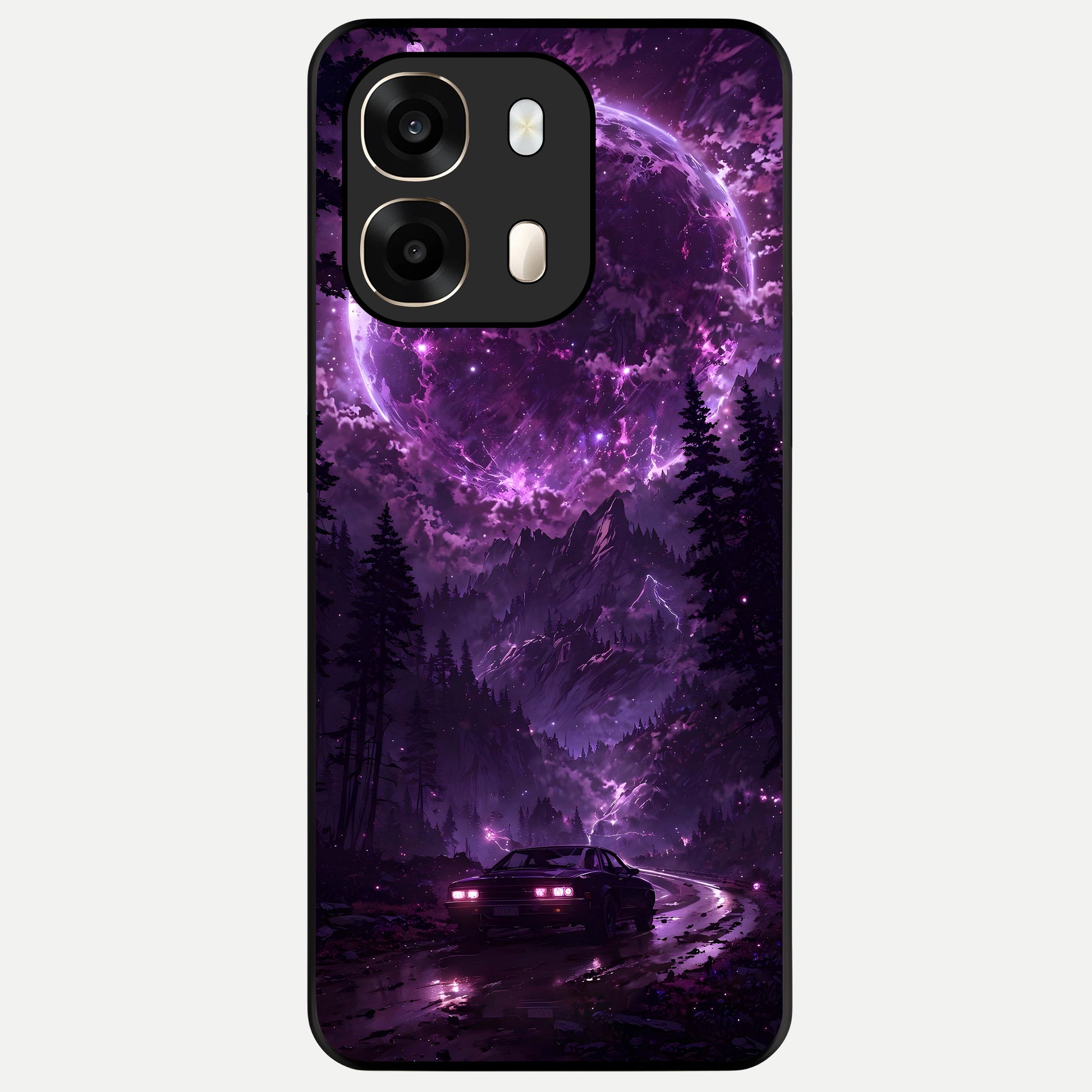  Eternal Cosmic Drive Glass Case For Oppo A6  back cover – full design glossy printed glass finish