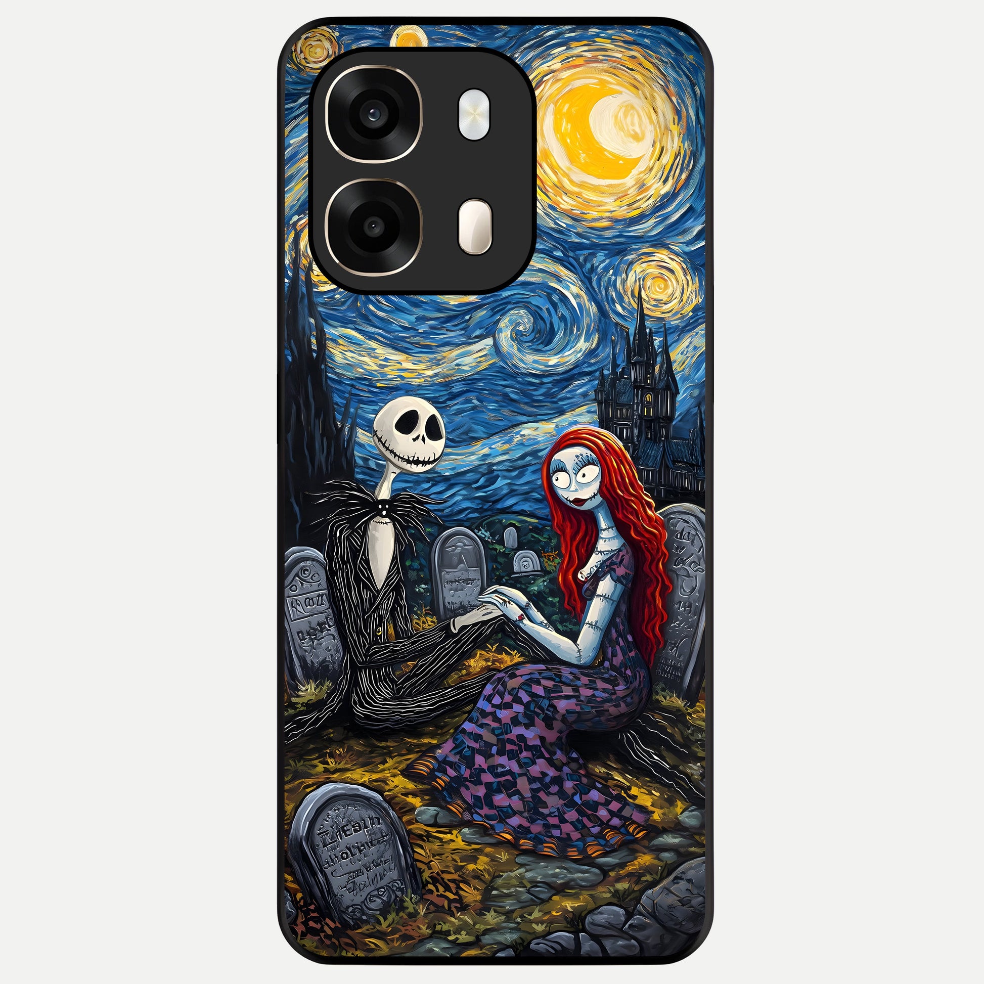  Eternal Night Love Glass Case For Oppo A6  back cover – full design glossy printed glass finish