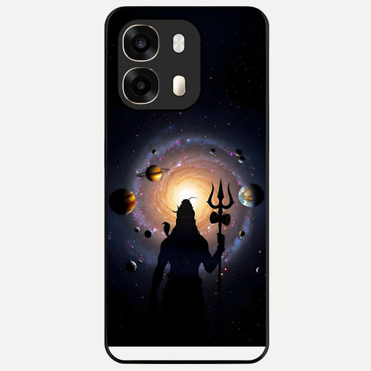  Galactic Shiva Vision Glass Case For Oppo A6  back cover – full design glossy printed glass finish