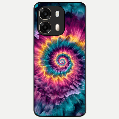  Galactic Spiral Burst Glass Case For Oppo A6  back cover – full design glossy printed glass finish