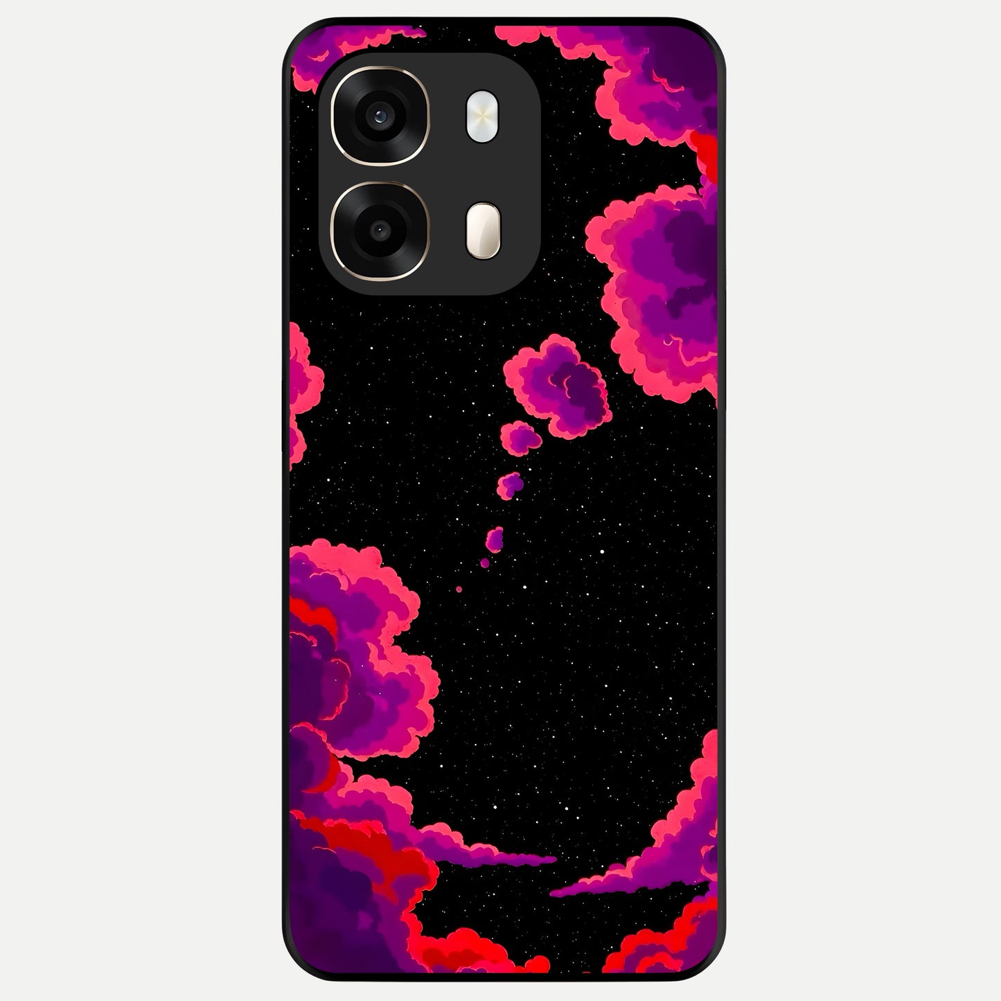  Galaxy Dream Frame Glass Case For Oppo A6  back cover – full design glossy printed glass finish