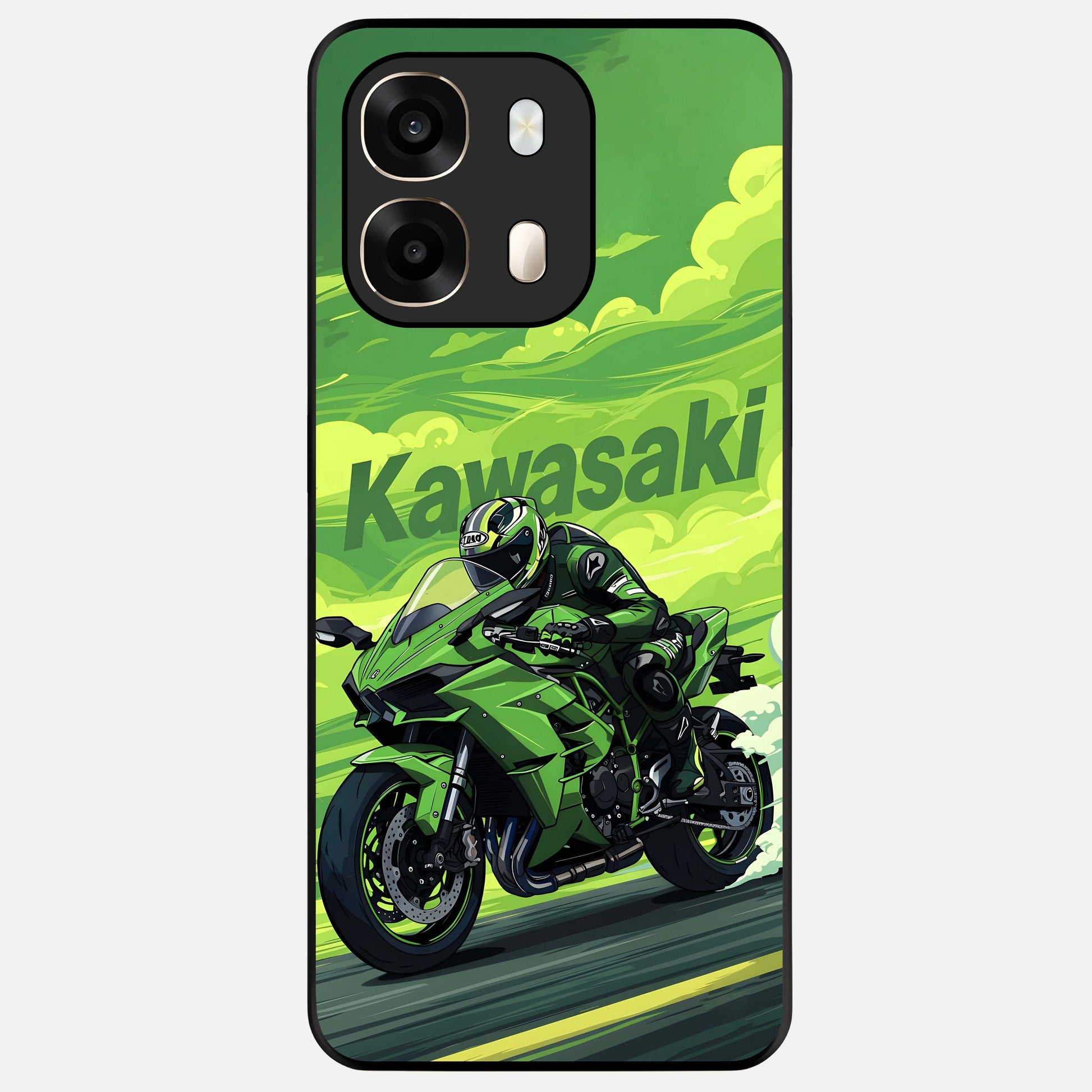  Greenery Sky Glass Case For Oppo A6  back cover – full design glossy printed glass finish