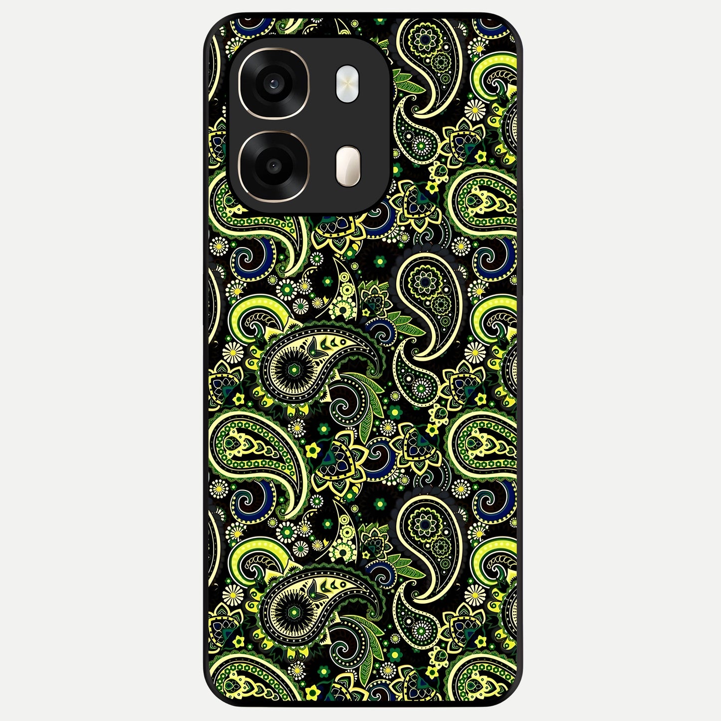  Green Lemon Glass Case For Oppo A6  back cover – full design glossy printed glass finish