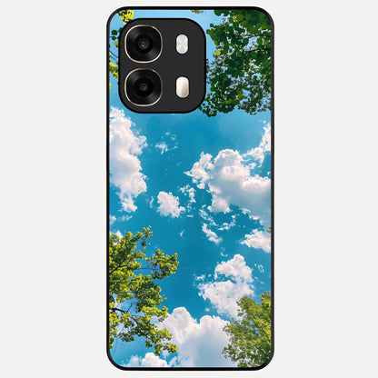  Green Moon Energy Glass Case For Oppo A6  back cover – full design glossy printed glass finish