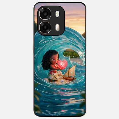  Heart of Ocean Glass Case For Oppo A6  back cover – full design glossy printed glass finish