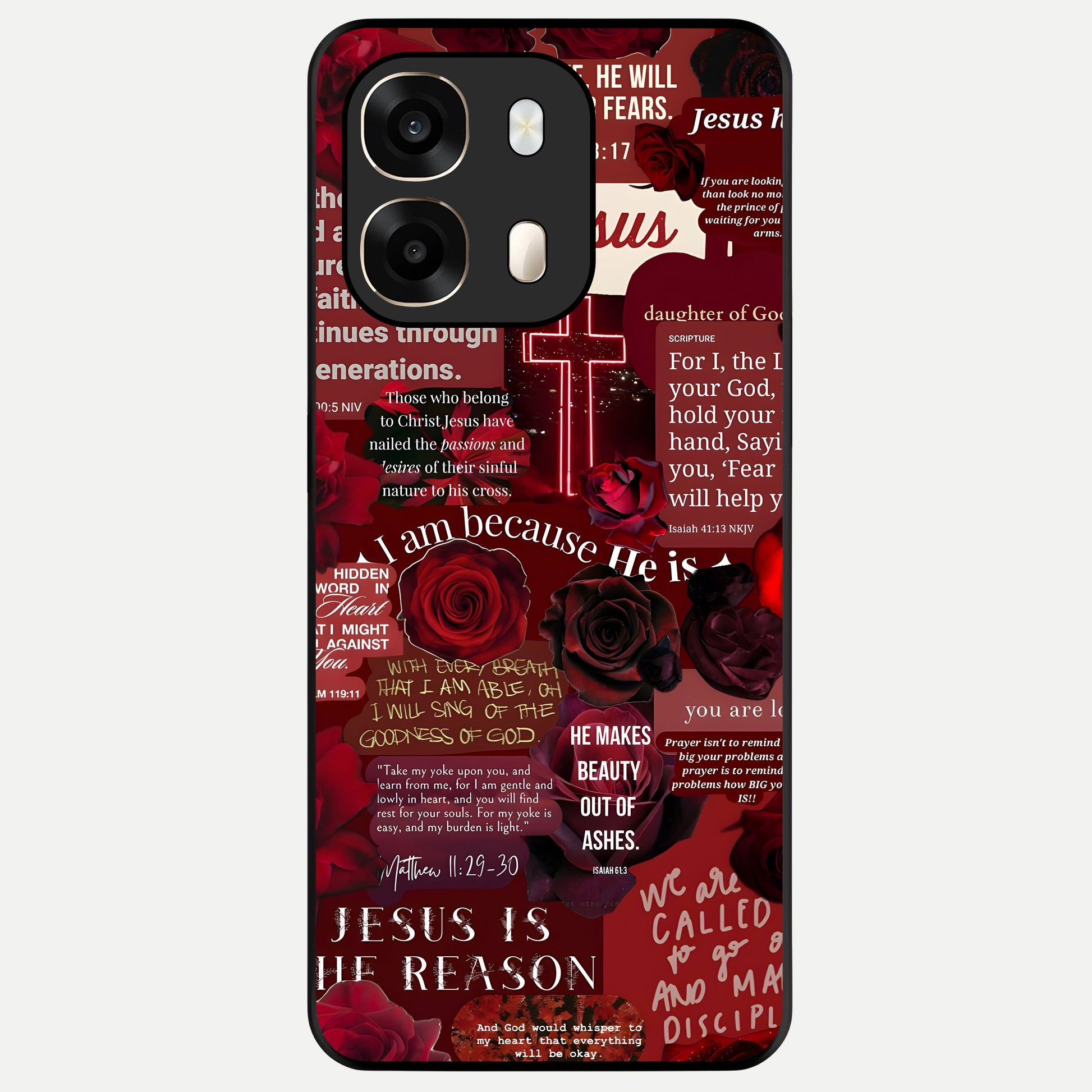  Jesus Love Heals Glass Case For Oppo A6  back cover – full design glossy printed glass finish