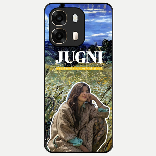  Jugni Soul Vibes Glass Case For Oppo A6  back cover – full design glossy printed glass finish