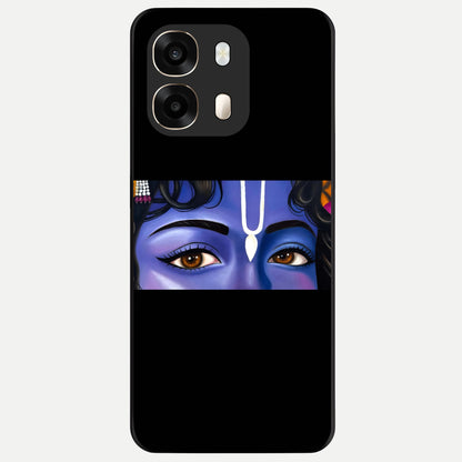  Krishna Eye Glass Case For Oppo A6  back cover – full design glossy printed glass finish