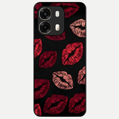  Midnight Kiss Love Glass Case For Oppo A6  back cover – full design glossy printed glass finish