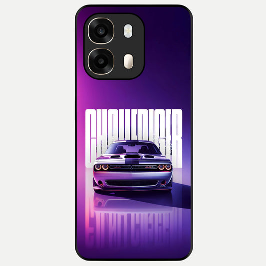 Midnight Muscle Ride Glass Case For Oppo A6  back cover – full design glossy printed glass finish