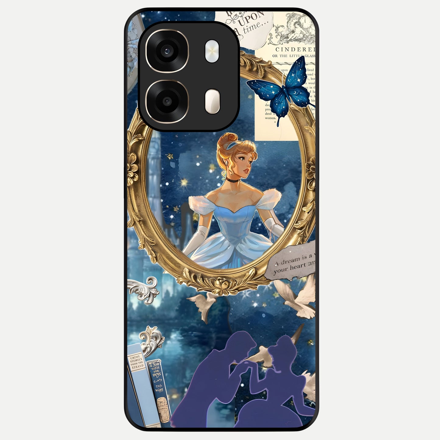  Midnight Queen Glass Case For Oppo A6  back cover – full design glossy printed glass finish