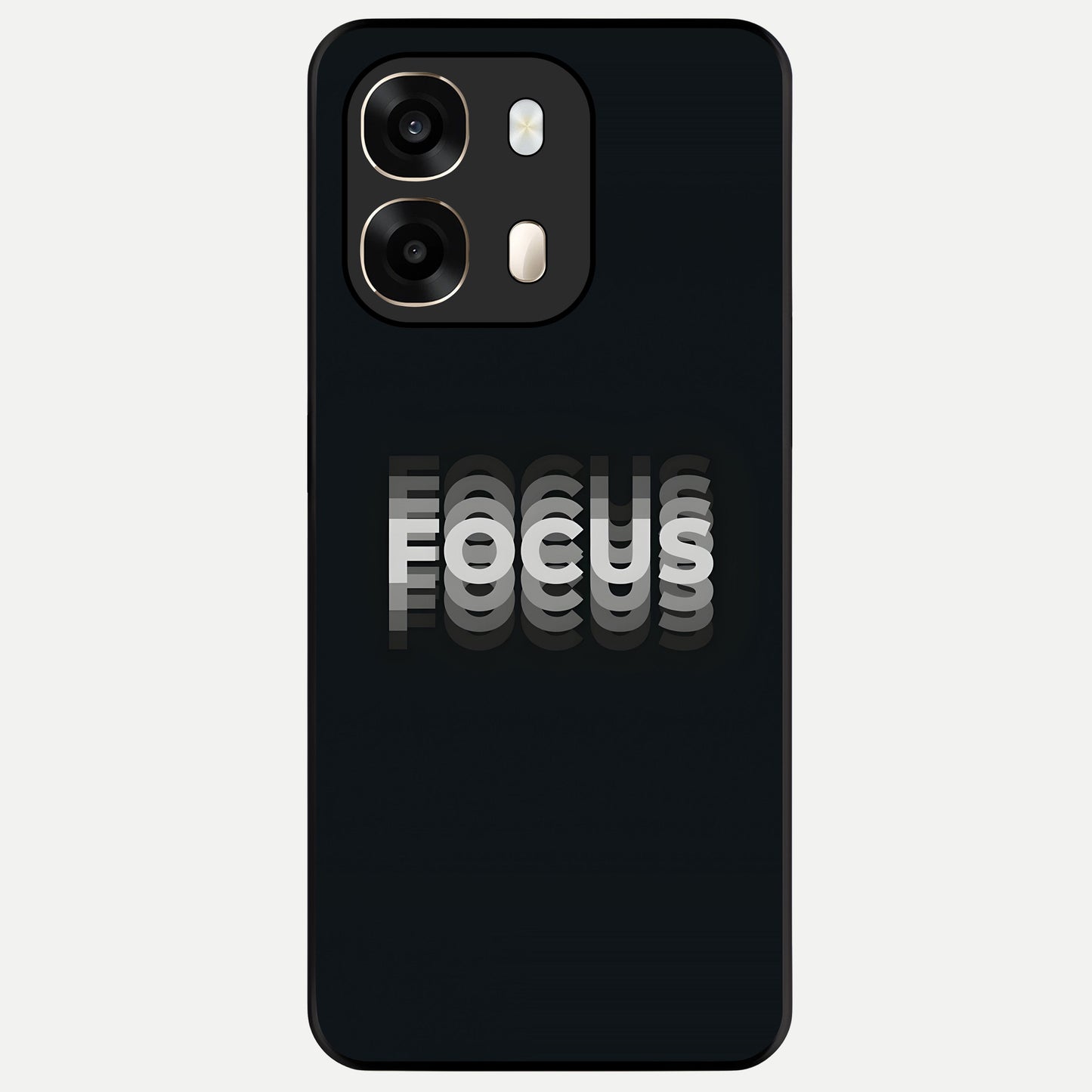  Mono Focus Vision Glass Case For Oppo A6  back cover – full design glossy printed glass finish