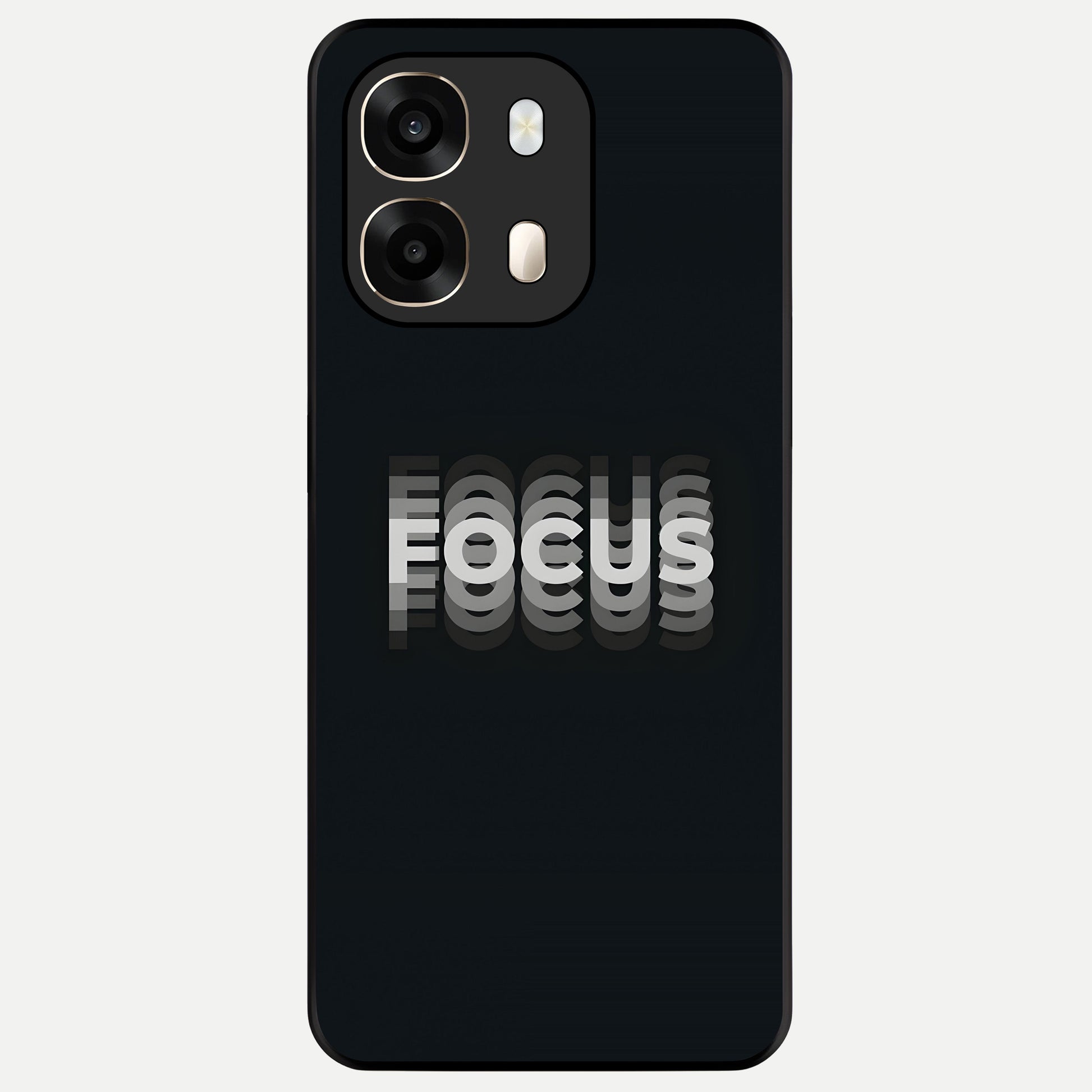  Mono Focus Vision Glass Case For Oppo A6  back cover – full design glossy printed glass finish