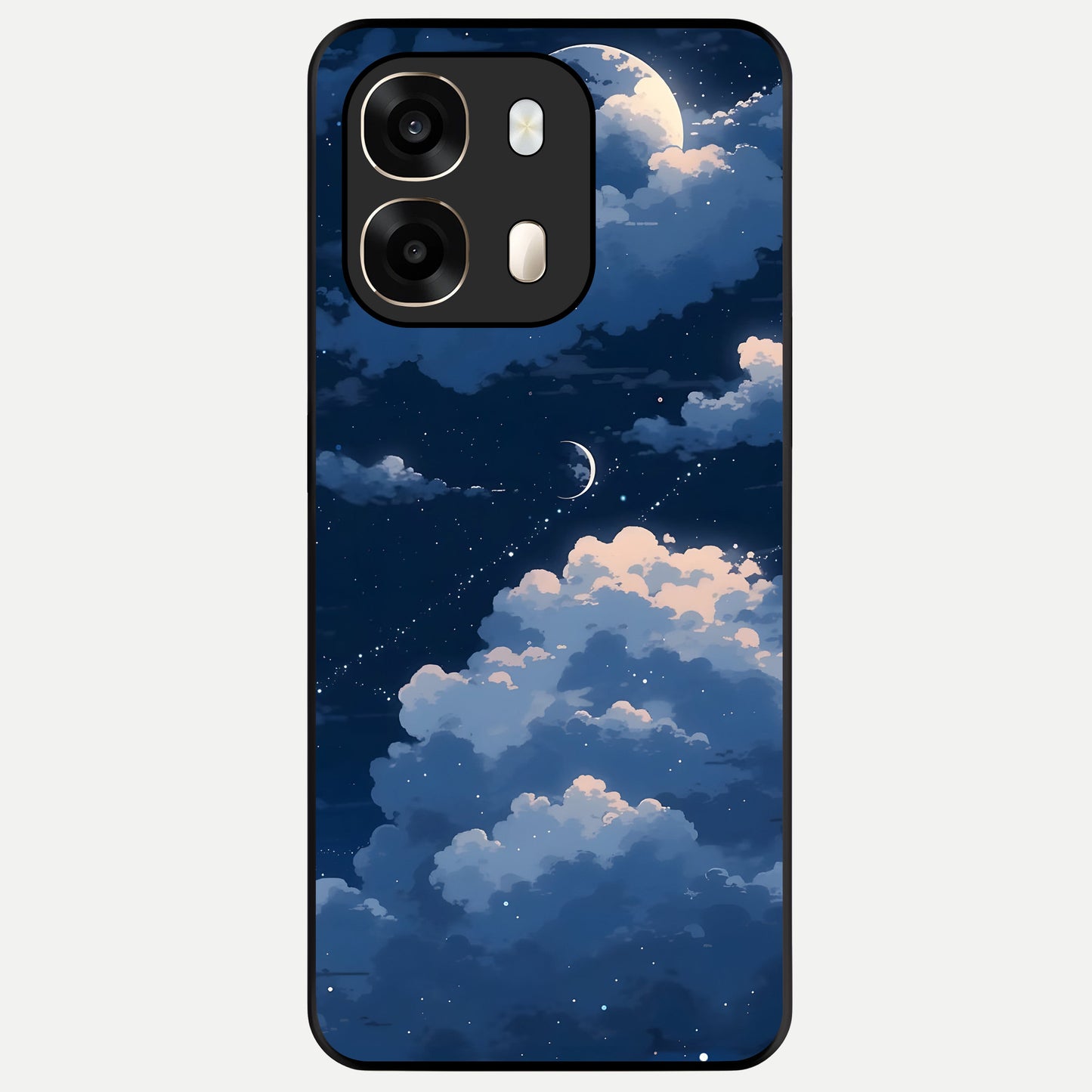 Moon Dream Haze Glass Case For Oppo A6  back cover – full design glossy printed glass finish