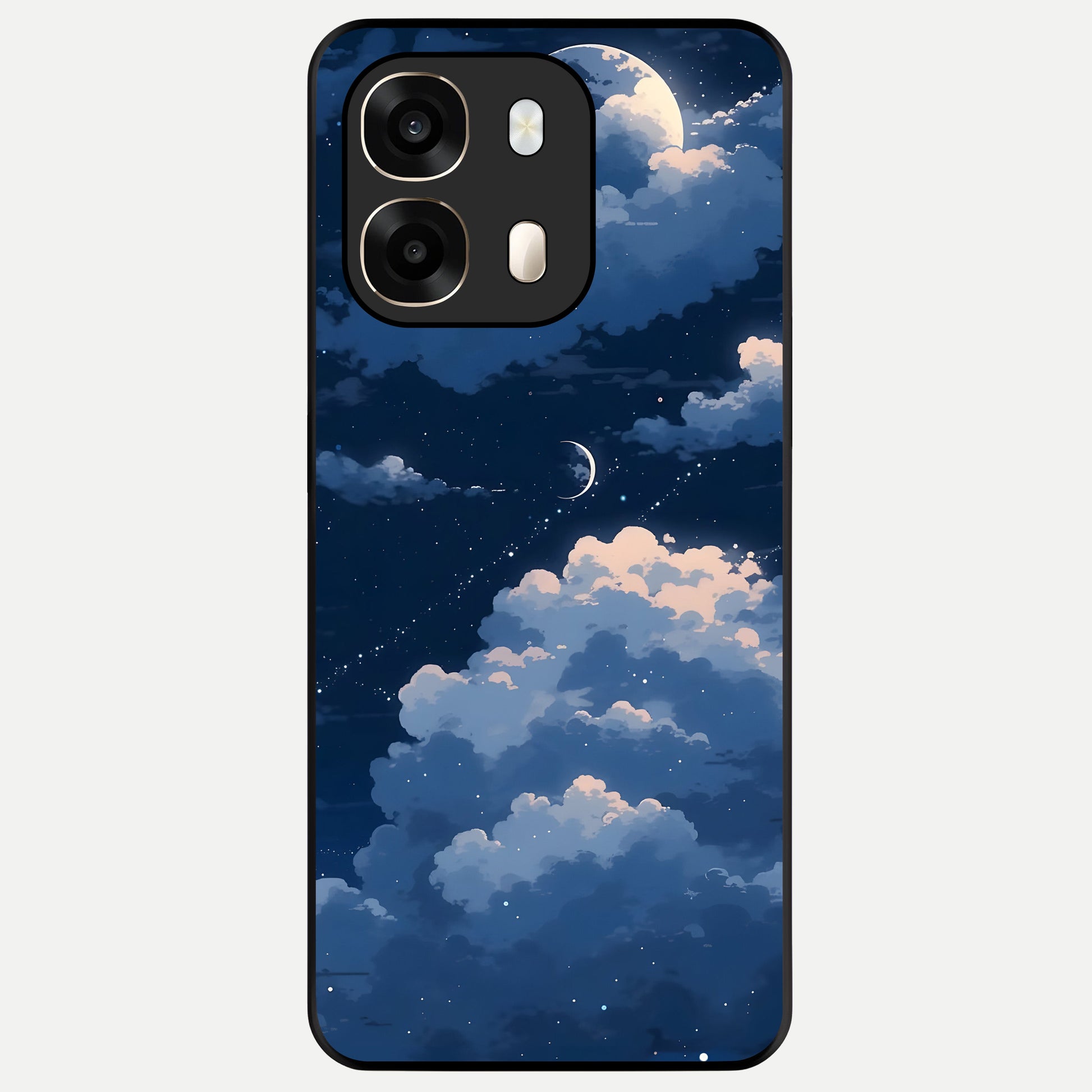  Moon Dream Haze Glass Case For Oppo A6  back cover – full design glossy printed glass finish