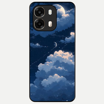  Moon Dream Haze Glass Case For Oppo A6  back cover – full design glossy printed glass finish