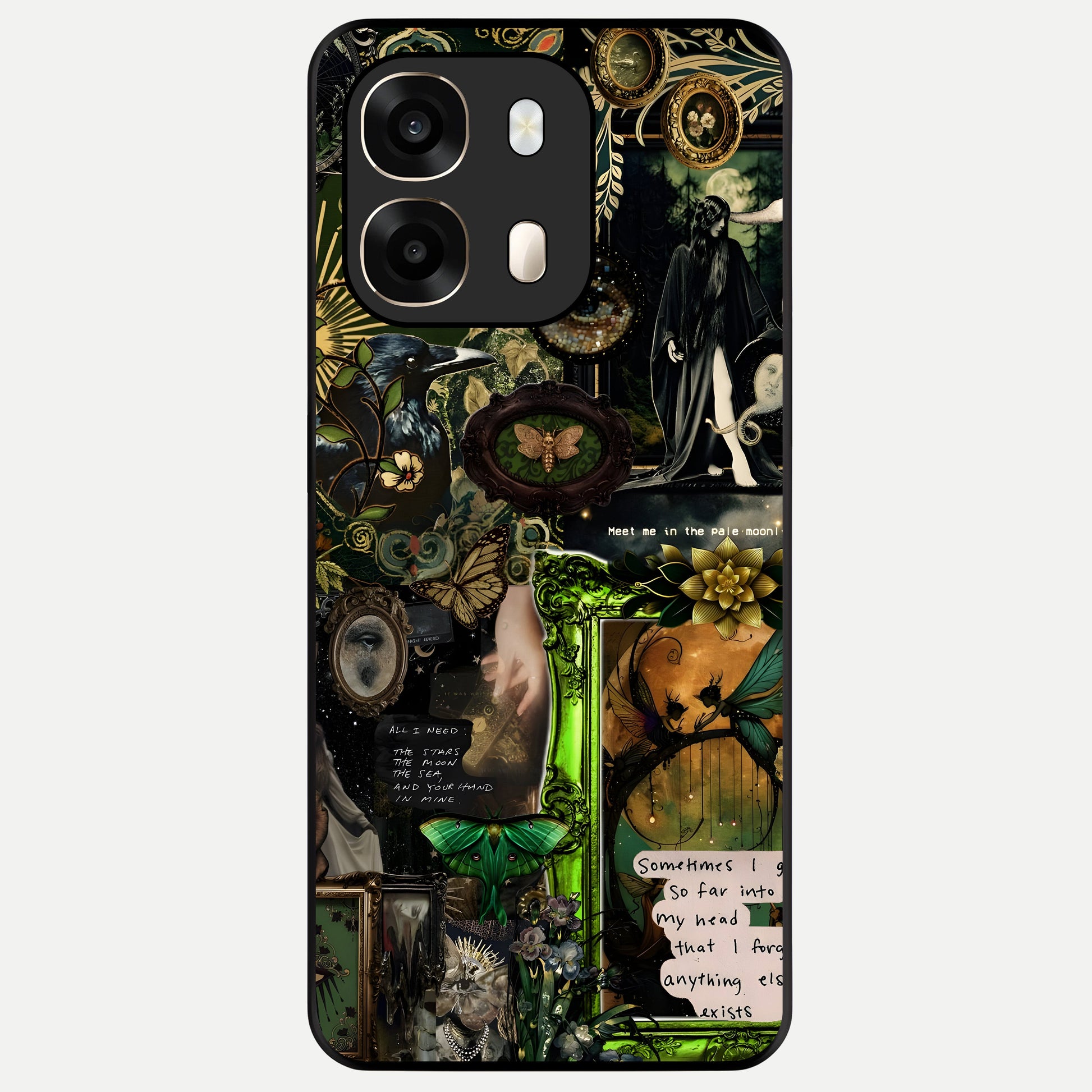  Mystic Woods Secret Glass Case For Oppo A6  back cover – full design glossy printed glass finish