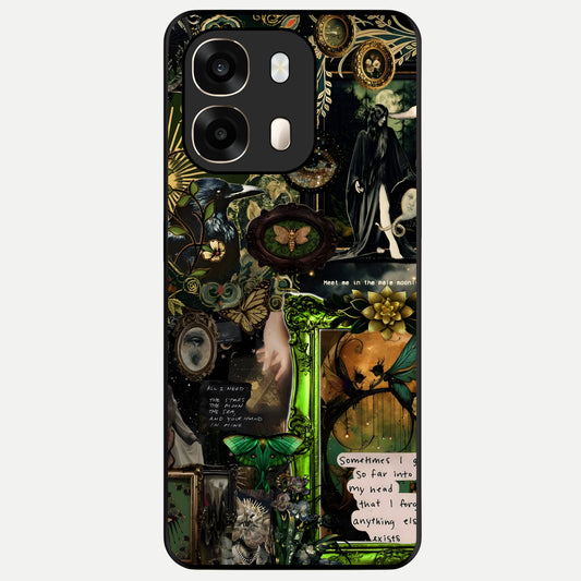  Mystic Woods Secret Glass Case For Oppo A6  back cover – full design glossy printed glass finish