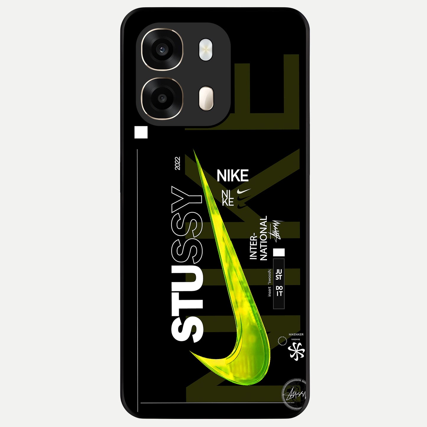  Neon Street Edition Glass Case For Oppo A6  back cover – full design glossy printed glass finish