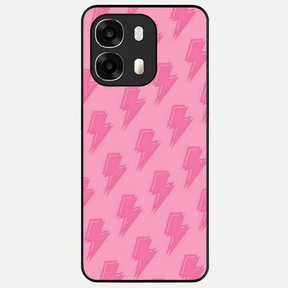  Pink Moo Magic Glass Case For Oppo A6  back cover – full design glossy printed glass finish