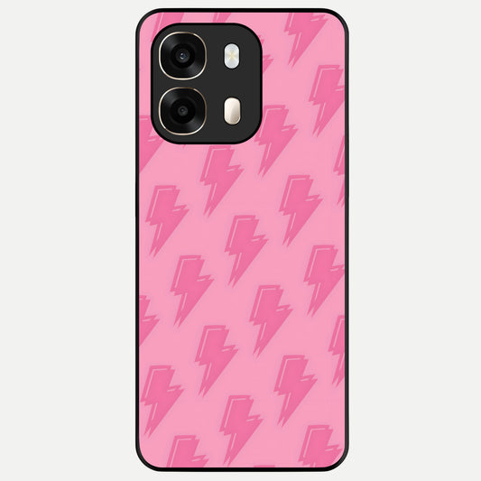  Pink Moo Magic Glass Case For Oppo A6  back cover – full design glossy printed glass finish