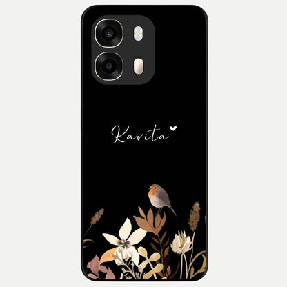  Quiet Garden Tune Custom Name Glass Case For Oppo A6  back cover – full design glossy printed glass finish
