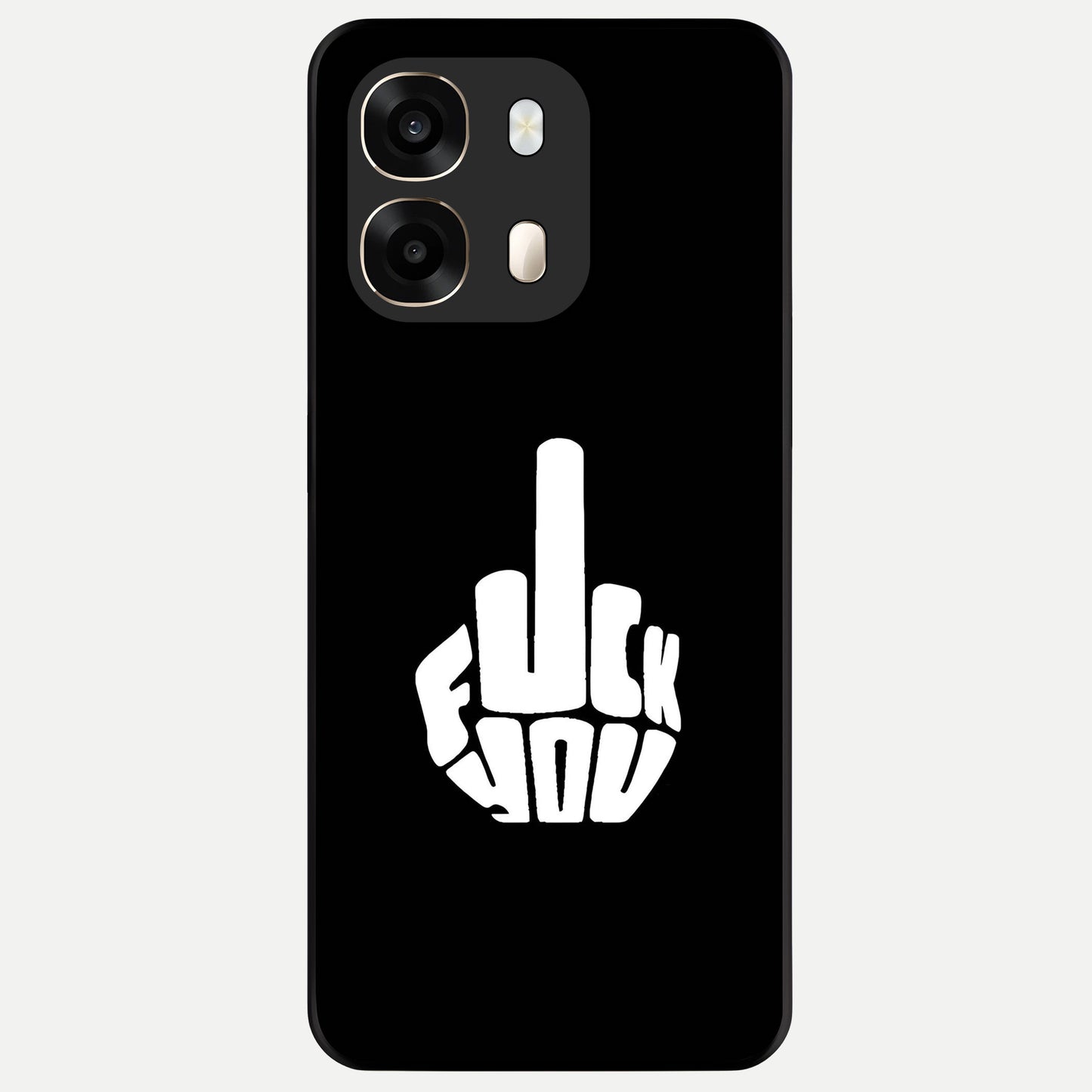  Rebel Mode On Glass Case For Oppo A6  back cover – full design glossy printed glass finish