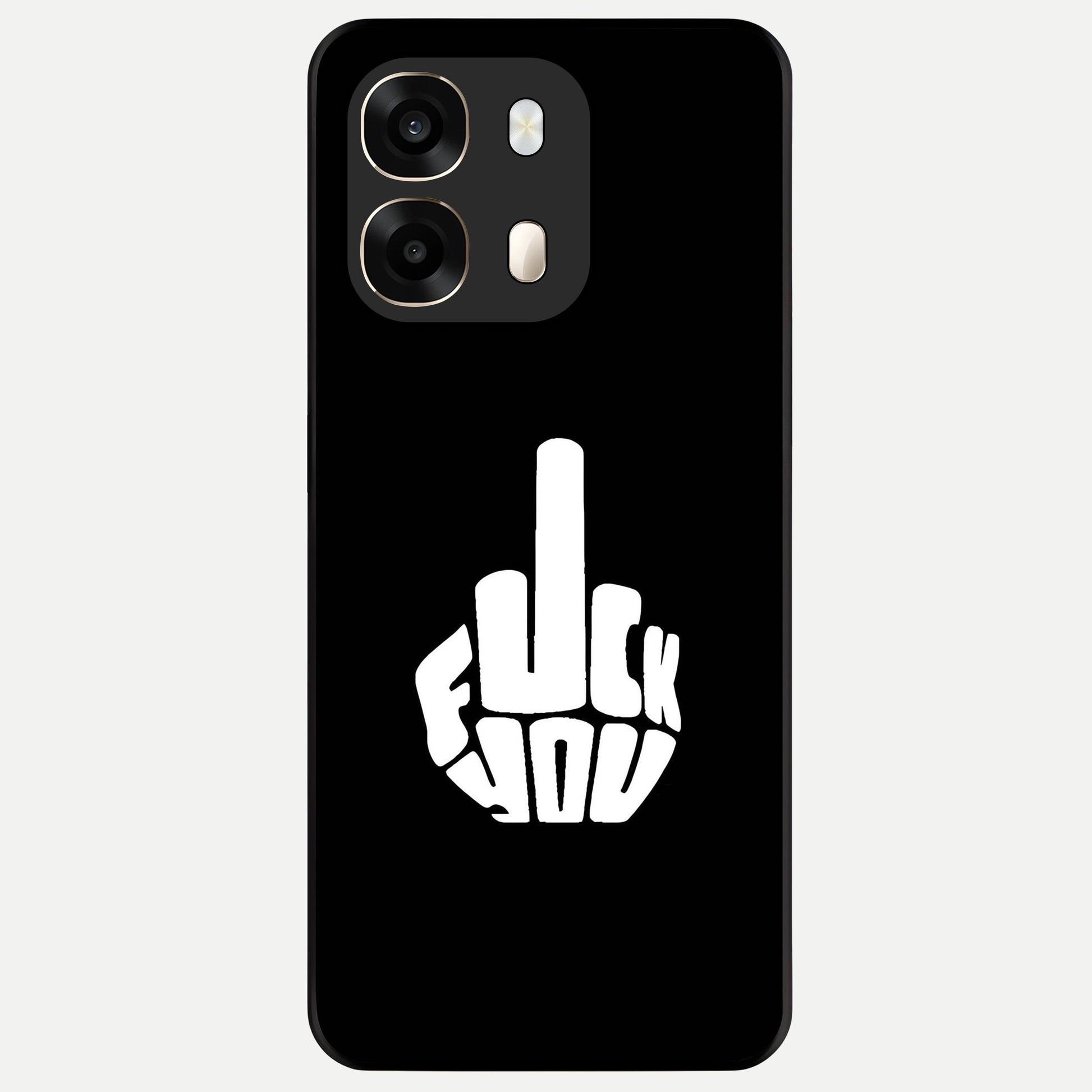  Rebel Mode On Glass Case For Oppo A6  back cover – full design glossy printed glass finish