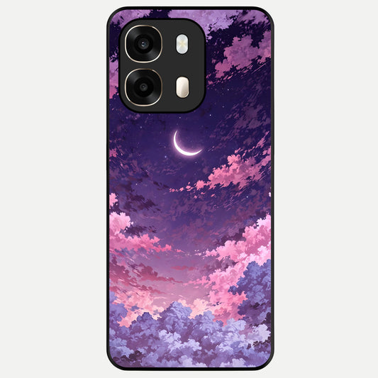  Sky Drift Clouds Glass Case For Oppo A6  back cover – full design glossy printed glass finish