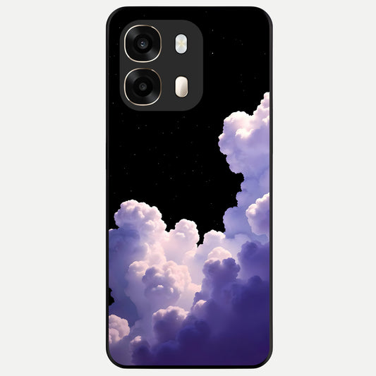  Starlit Night Whispers Glass Case For Oppo A6  back cover – full design glossy printed glass finish