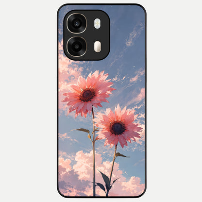  Sun Moon Balance Glass Case For Oppo A6  back cover – full design glossy printed glass finish