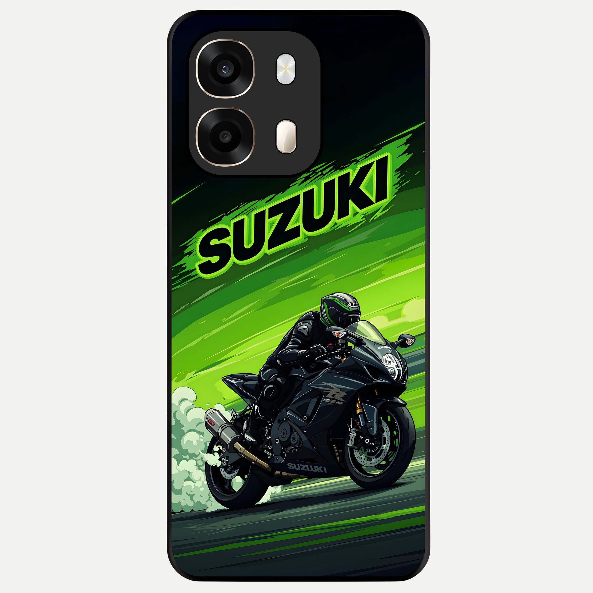 Suzuki Speed Beast Glass Case For Oppo A6  back cover – full design glossy printed glass finish