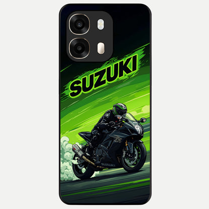  Suzuki Speed Beast Glass Case For Oppo A6  back cover – full design glossy printed glass finish