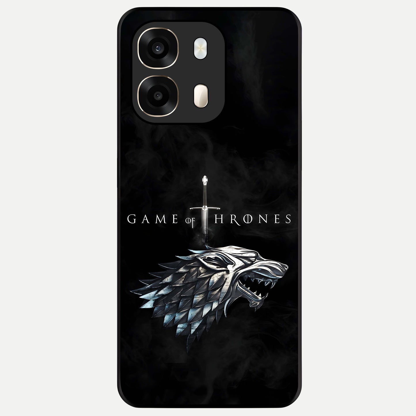  Throne Wolf Legacy Glass Case For Oppo A6  back cover – full design glossy printed glass finish