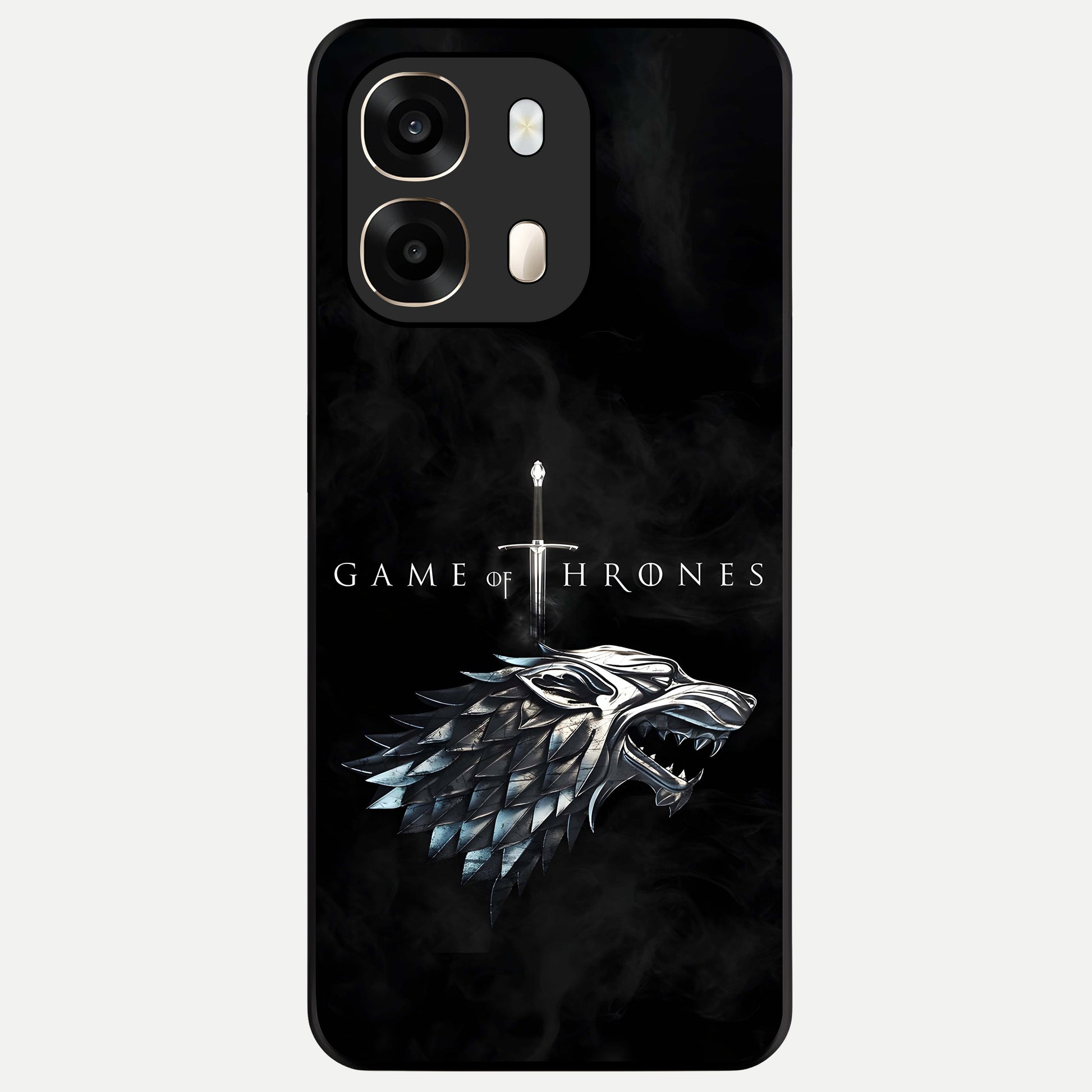  Throne Wolf Legacy Glass Case For Oppo A6  back cover – full design glossy printed glass finish