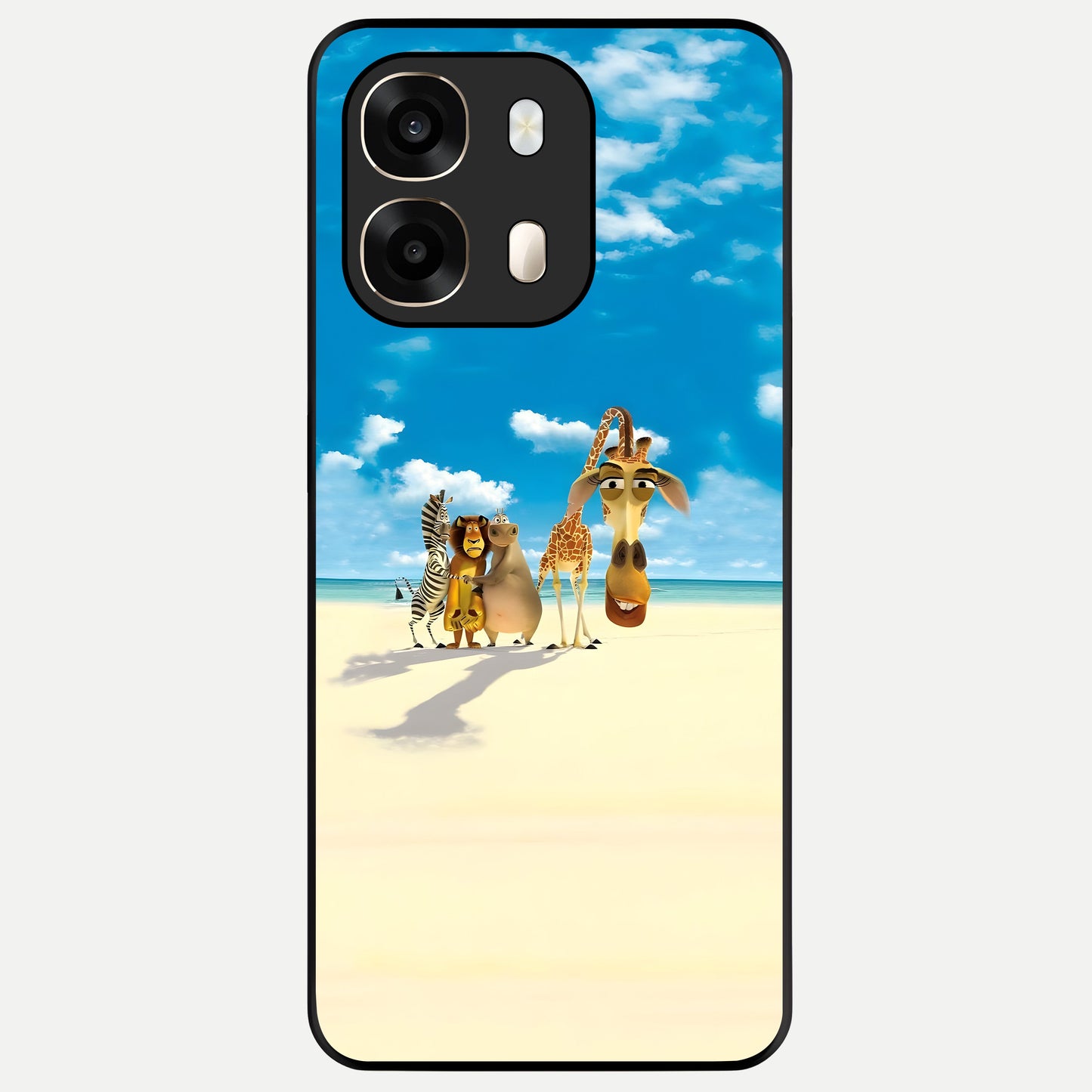  Tropical Fun Squad Glass Case For Oppo A6  back cover – full design glossy printed glass finish