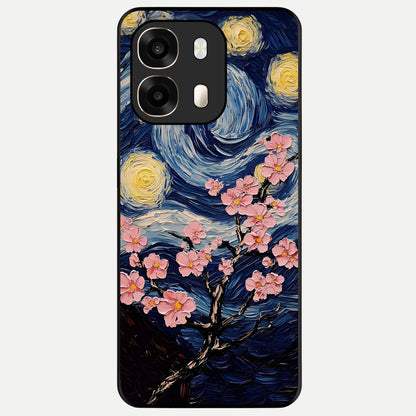  Van Gogh Scenery Glass Case For Oppo A6  back cover – full design glossy printed glass finish