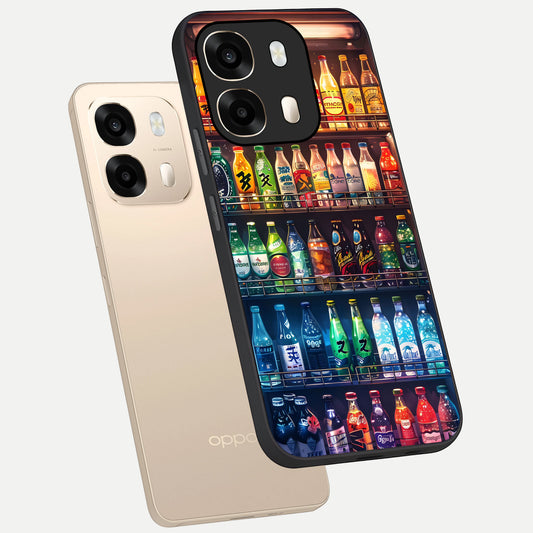  Colorfull Tree phone case For Oppo A6  showing premium glass back cover with detailed artwork