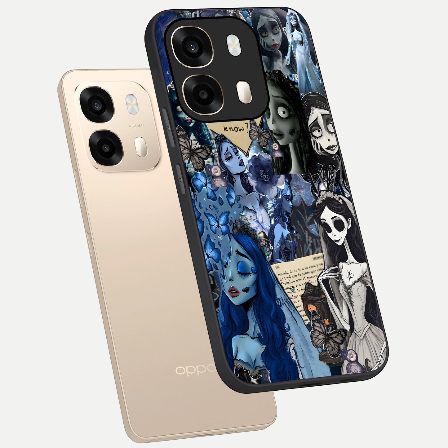  Corpse Bride Posters phone case For Oppo A6  showing premium glass back cover with detailed artwork