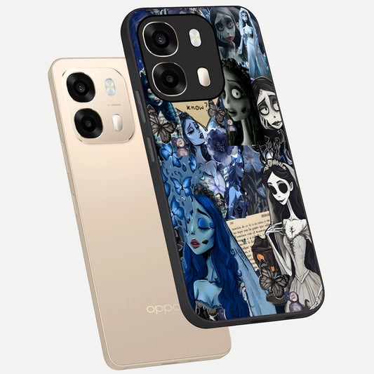  Corpse Bride Posters phone case For Oppo A6  showing premium glass back cover with detailed artwork