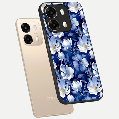  Cute Floral Patterns phone case For Oppo A6  showing premium glass back cover with detailed artwork