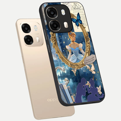  Midnight Queen phone case For Oppo A6  showing premium glass back cover with detailed artwork