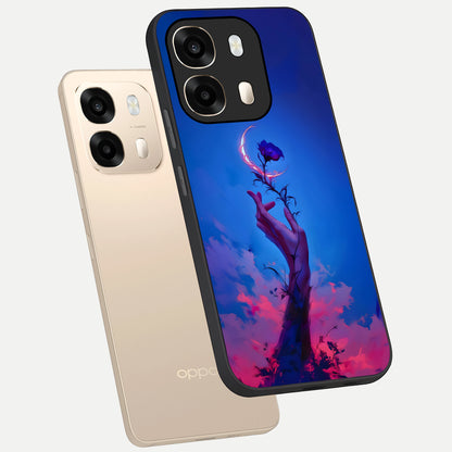  Mystic Hand phone case For Oppo A6  showing premium glass back cover with detailed artwork