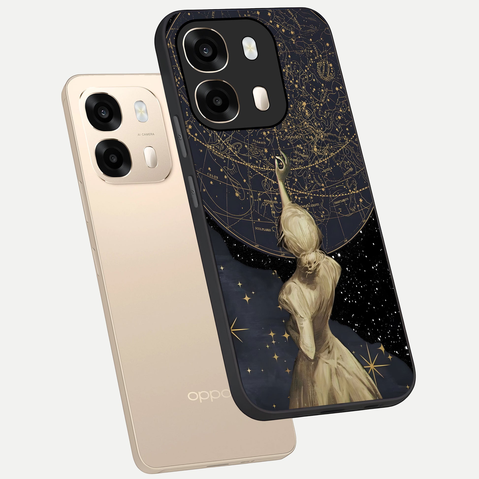  Taylor Swift Girl phone case For Oppo A6  showing premium glass back cover with detailed artwork