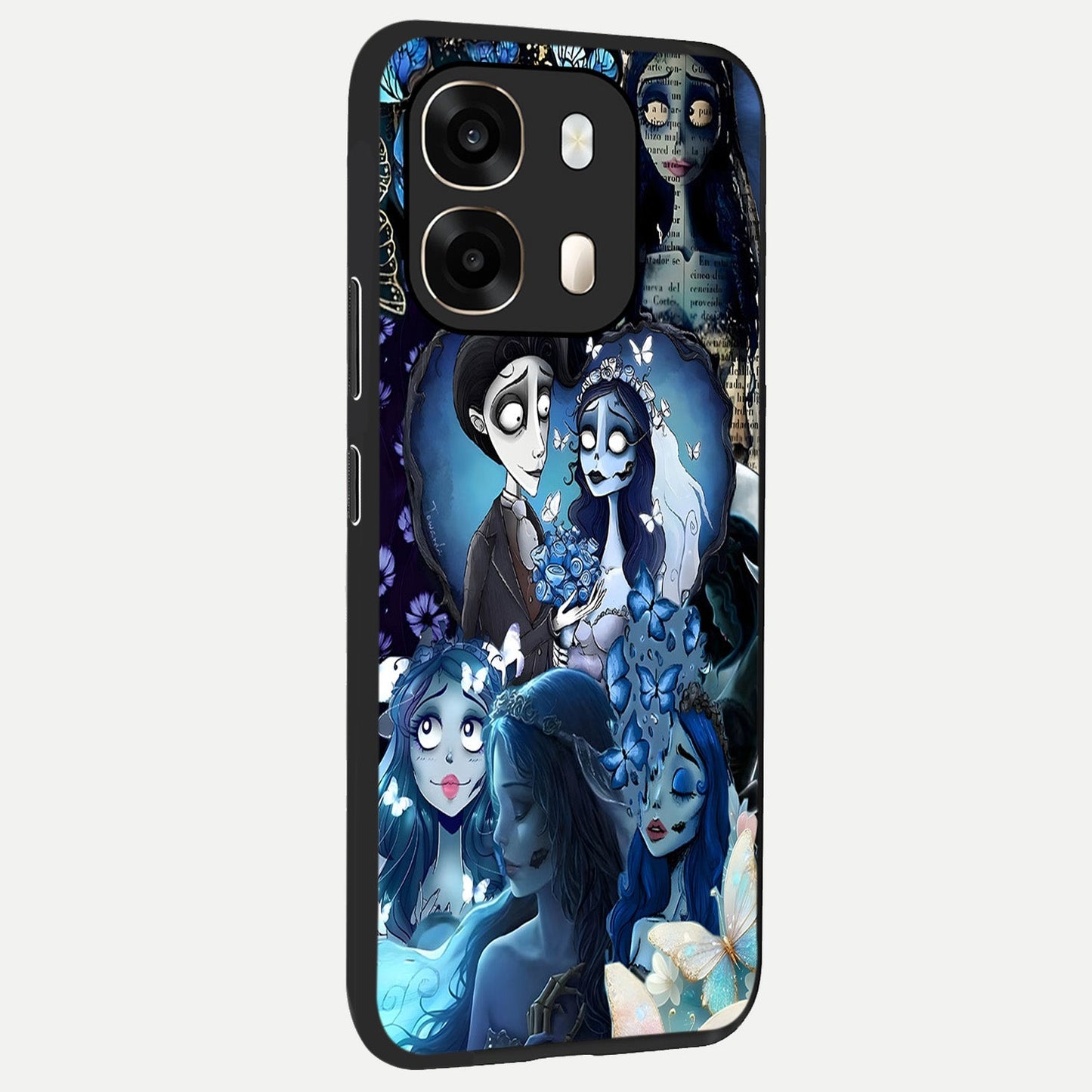  Butterfly Ghost Soul back cover For Oppo A6  slim fit glass case with vibrant aesthetic design