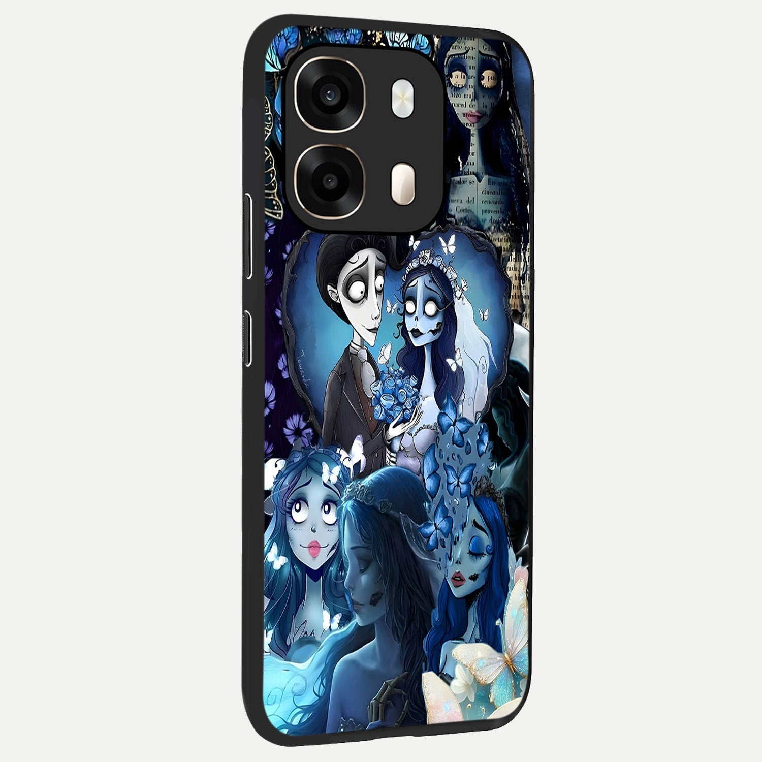  Butterfly Ghost Soul back cover For Oppo A6  slim fit glass case with vibrant aesthetic design