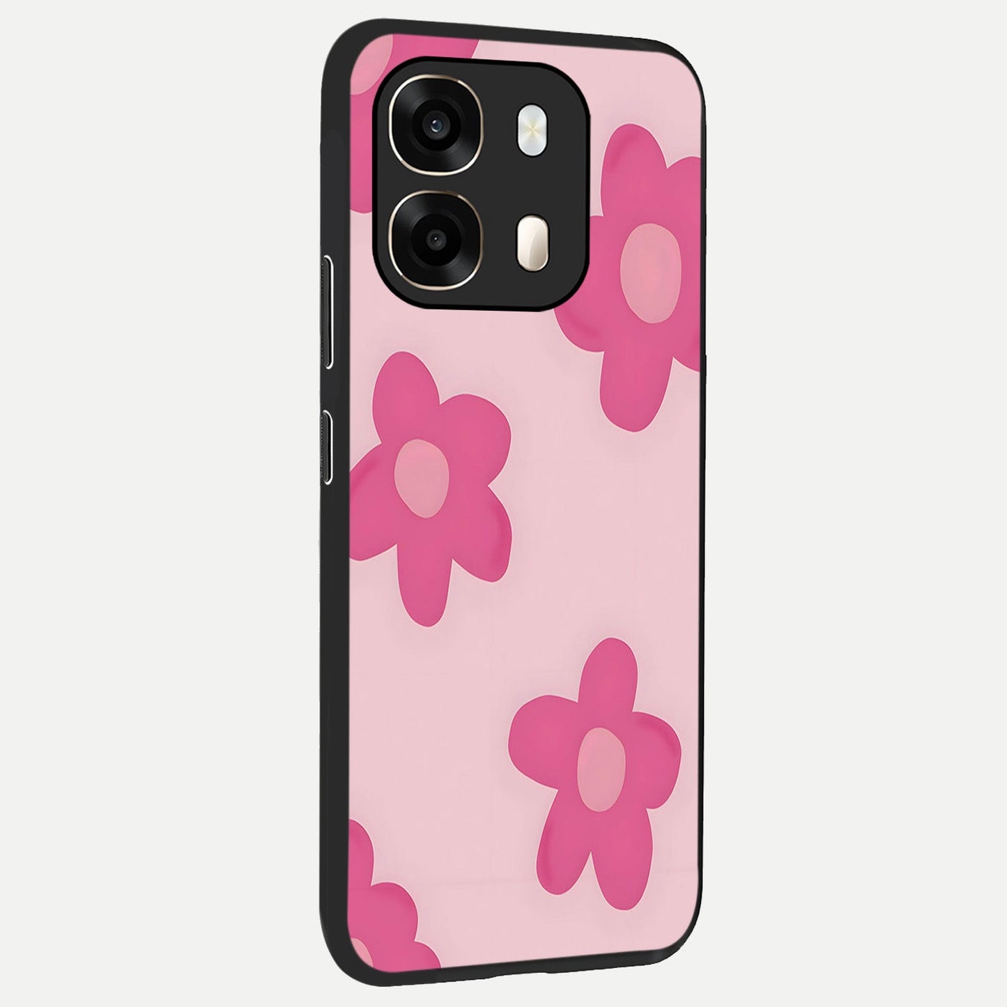  Candy Bloom Dreams back cover For Oppo A6  slim fit glass case with vibrant aesthetic design